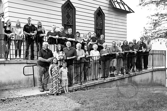 whole family composite bw 12x18